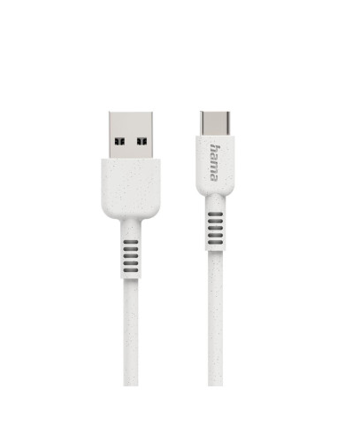 Кабел за зареждане HAMA "Eco", USB-A - USB-C, 1 м, 187281