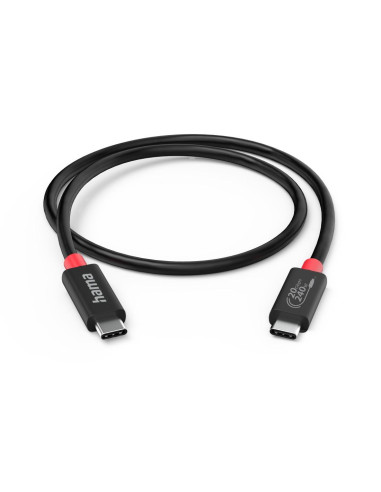 HAMA Кабел USB-C, E-Marker, USB4 Gen2, 20 Gbit/s, 5 A, 240 W, 200788