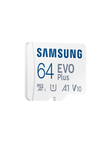 Карта памет Samsung EVO Plus, microSDXC, UHS-I, 64GB, Адаптер