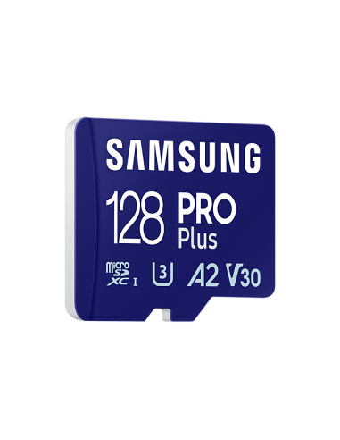 Карта памет Samsung PRO Plus, microSDXC, UHS-I, 128GB, Адаптер