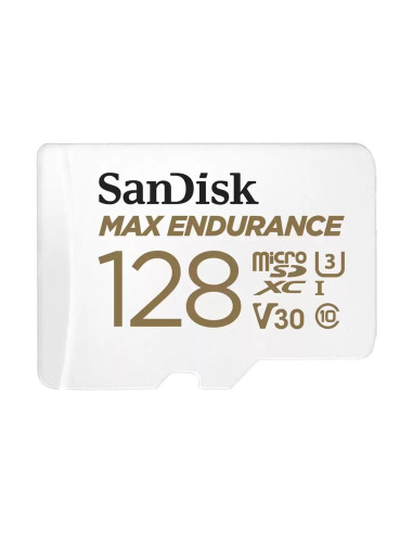 Карта памет SANDISK MAX Endurance, SD Адаптер, micro SDXC UHD, V30, 128GB, Class 10