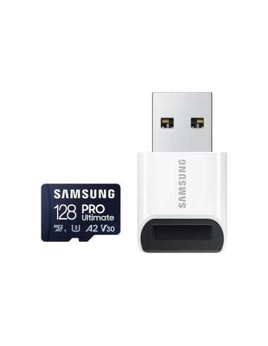 Карта памет Samsung PRO Ultimate, microSDXC, UHS-I, 128GB, Адаптер, USB четец