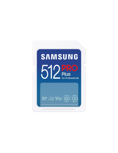 Карта памет Samsung PRO Plus, SD Card, 512GB, Бяла