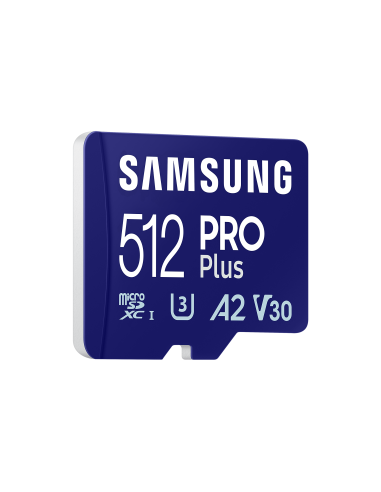 Карта памет Samsung PRO Plus, microSDXC, UHS-I, 512GB, Адаптер