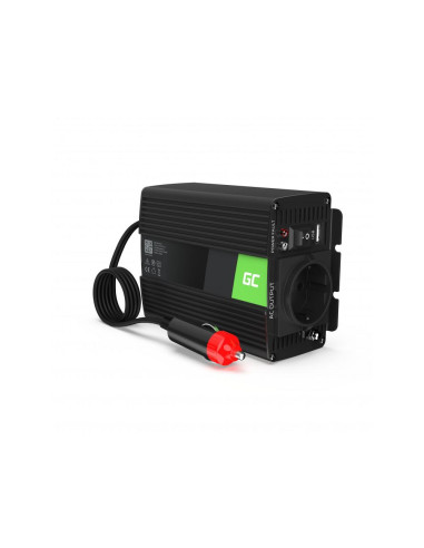 Инвертор GREEN CELL, 12/220V, DC/AC, 150W/300W, Чиста синусоида