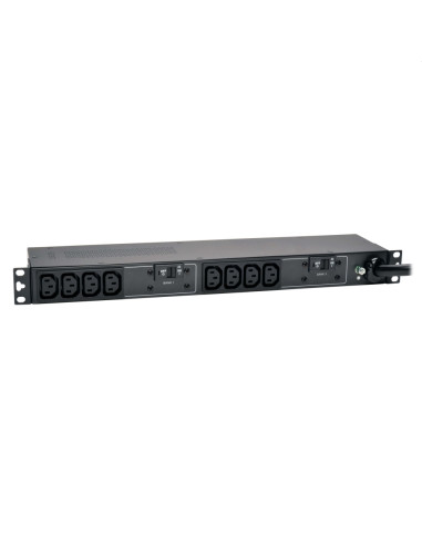 Tripp Lite by Eaton 7.7kW Single-Phase 200-240V Basic PDU, 10 C13 Outlets, IEC 309 32A Blue Input, 3.6 m Cord, 1U Rack-Mount