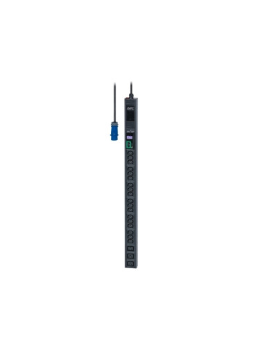 APC Easy PDU, Metered, Zero U, 16A, 230V, (18) C13 - (3) C19, IEC309