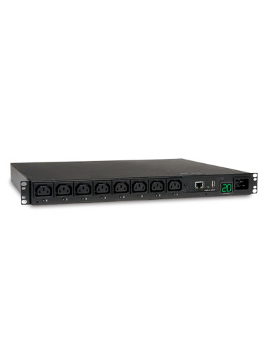 Tripp Lite by Eaton 3.7kW Single-Phase 208/230V Switched PDU - LX Platform, 8 C13 Outlets, C20 Input with L6-20P Adapter, 2.4