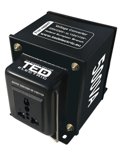 TED ELECTRIC волтов конвертор 220V / 110V Up / Down 500VA TED003676