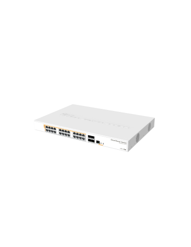 Суич Mikrotik CRS328-24P-4S-RM, 24xGigabit LAN, L2/L3, 4xSFP+ cages