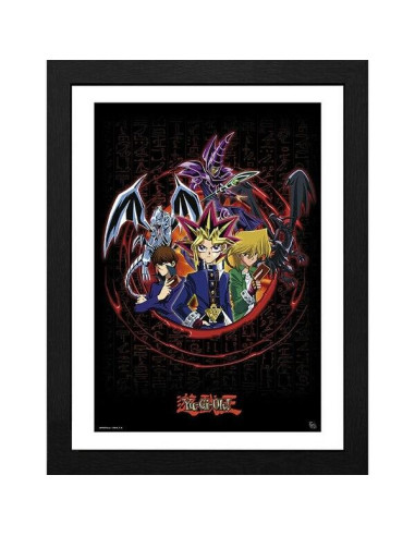 GBEYE YU-GI-OH! - Framed print "Joey Yugi Kaiba" (30x40)