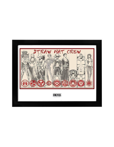 GBEYE ONE PIECE - Framed print "Straw Hat Crew" (30x40)