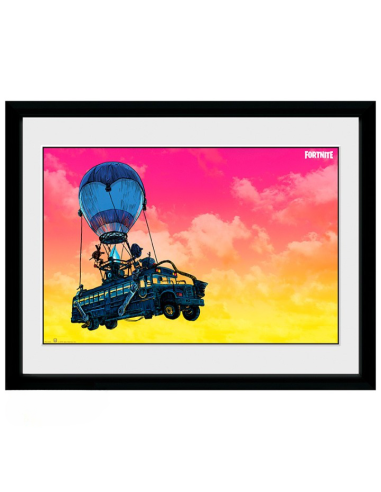 GBEYE FORTNITE - Framed print "Battle Bus" (30x40)