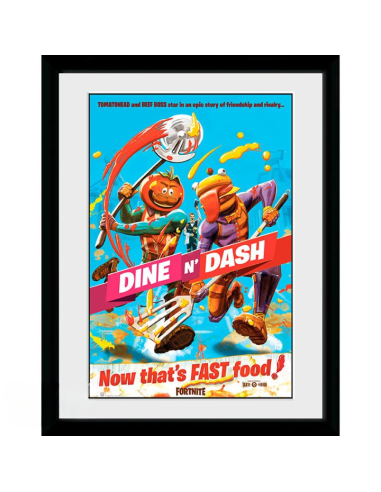 GBEYE FORTNITE - Framed print "Dine n Dash" (30x40)