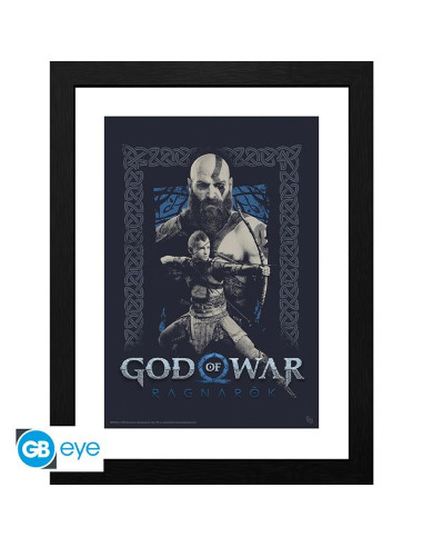 GBEYE GOD OF WAR - Framed print "Kratos and Atreus" (30x40)