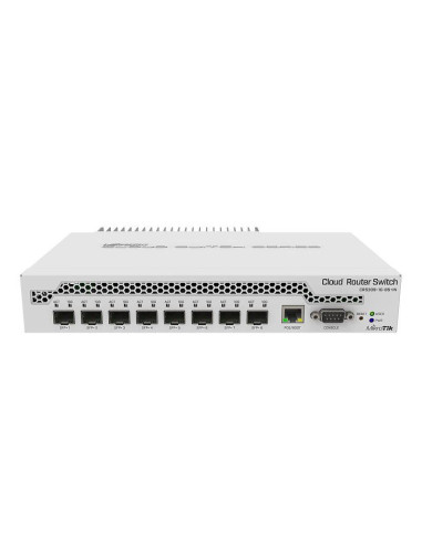 Суич MikroTik CRS309-1G-8S+IN, LAN 1 x Gigabit Ethernet ports, 8 x SFP+ 10Gbps, PoE in