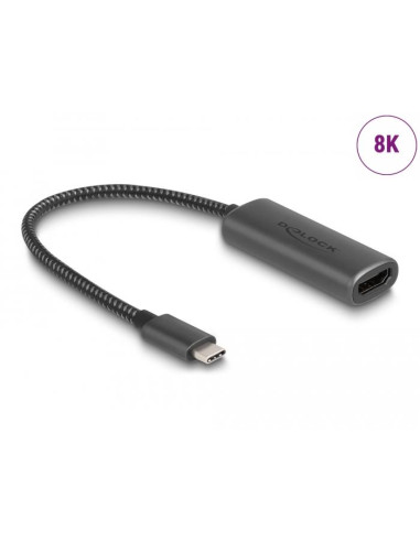 Адаптер DeLock 64229, USB-C - HDMI (DP Alt Mode), 8K, HDR