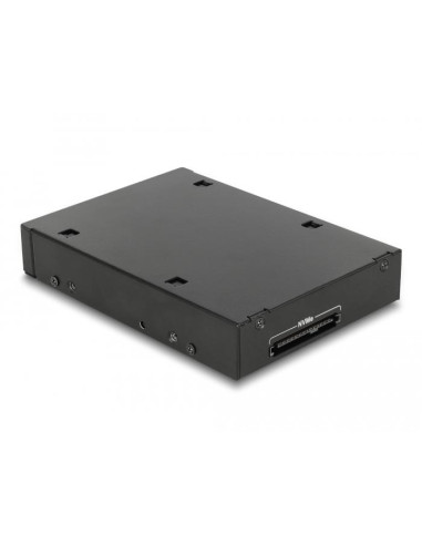 Чекмедже Delock 3.5″, За 1 x 2.5″ U.2 NVMe SSD или SATA / SAS HDD / SSD, Черен