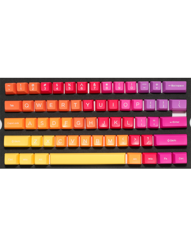 Капачки за механична клавиатура Ducky Afterglow, 108-Keycap Set ABS, Double-Shot, US Layout