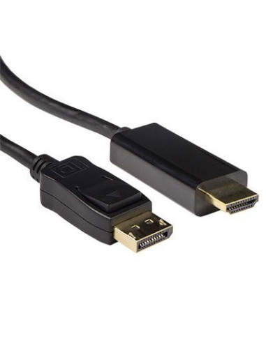 Кабел ACT AK3991, DisplayPort мъжко - HDMI-A мъжко, 3 м, Черен, булк опаковка