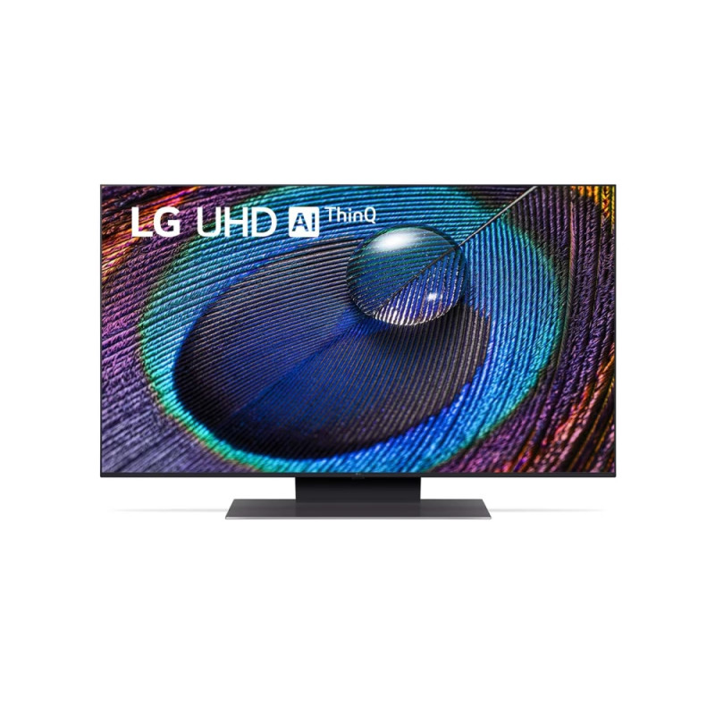 LG 43UR91003LA, 43" 4K UltraHD TV 4K (3840 x 2160), DVB-T2/C/S2, webOS 23 Smart TV, ThinQ AI, a5 AI Processor 4K, WiFi, HDR10