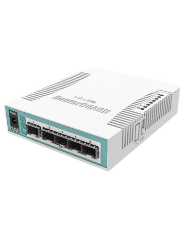 Cloud Router суич Mikrotik CRS106-1C-5S, 1xGigabit LAN, 5xSFP cages