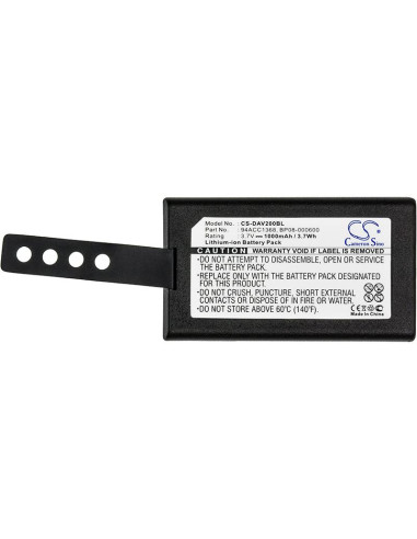 Батерия за баркод скенер Datalogic CVR2 DL-Memor/ Wasp DT10 94ACC1368 LiIon 3.7V 1000mAh Cameron Sino