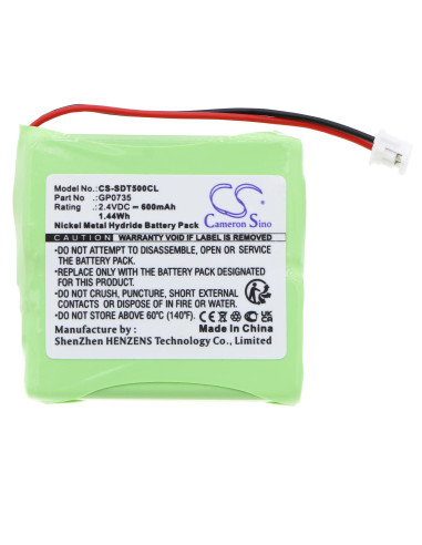 Батерия за телефон Doro TH50 TH60 2,4V 600mAh NIMH SDT500CL Cameron Sino