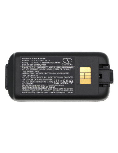 Батерия за баркод скенер Intermec CK3 CK3A 318-034-001 LiIon 3.7V 6800mAh Cameron Sino