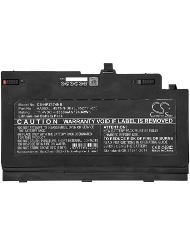 Батерия за лаптоп HP ZBook 17 G4 AA06XL LiIon 11,4V 8300mAh CAMERON SINO