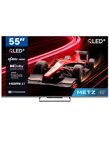 Телевизор METZ 55MQE8000Z, 55"(139 см), QLED UHD Google TV, Dolby Vision, Dolby Audio