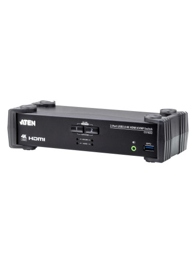 KVMP превключвател ATEN CS1822, 2-портов, 4K, USB 3.0, HDMI Audio