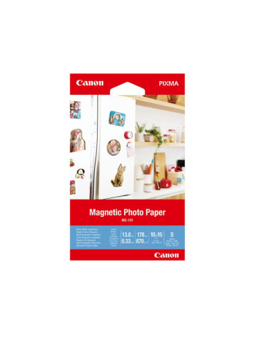 Canon Magnetic Photo Paper MG-101, 10x15 cm, 5 sheets