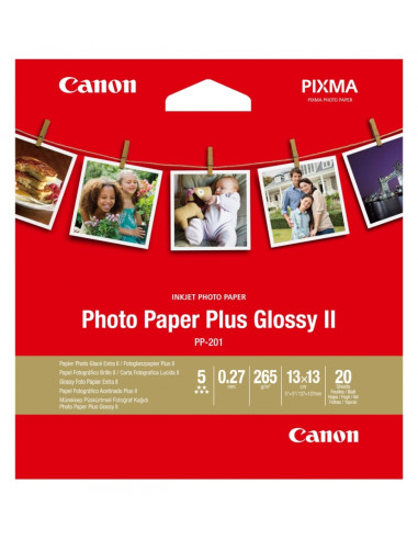 Canon Plus Glossy II PP-201, 5x5", 20 sheets