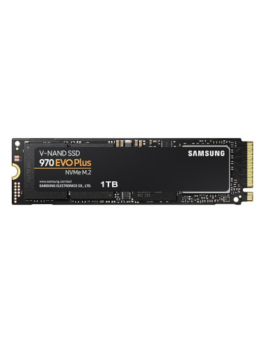 Samsung SSD 970 EVO Plus 1 TB M.2, PCIe Gen 3.0 x4 NVMe 1.3, V-NAND 3-bit MLC, Phoenix Controller, 256-bit Encryption, 1 GB D