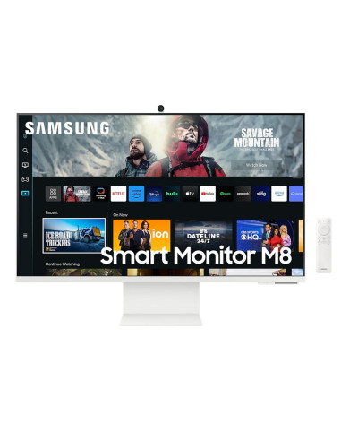 Samsung 32CM801, 32" VA SMART 3840x2160, Bluetooth 4.2, WiFi 5, USB-C 65W, 2xUSB, 2xHDMI 1.4, Speakers, Tizen, White