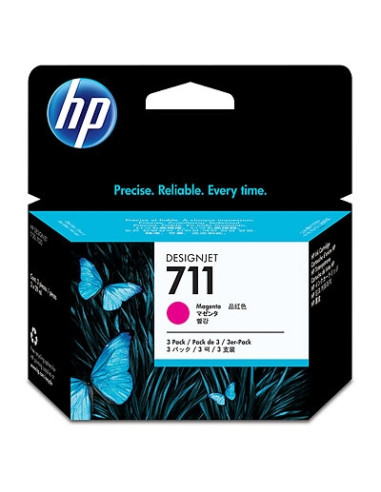 HP 711 3-pack 29-ml Magenta Ink Cartridges