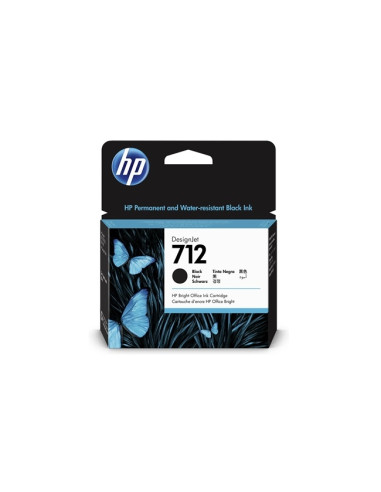 HP 712 80ml Black Ink Cartridge