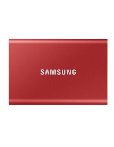 Samsung Portable SSD T7 500GB, USB 3.2, Read 1050 MB/s Write 1000 MB/s, Metallic Red