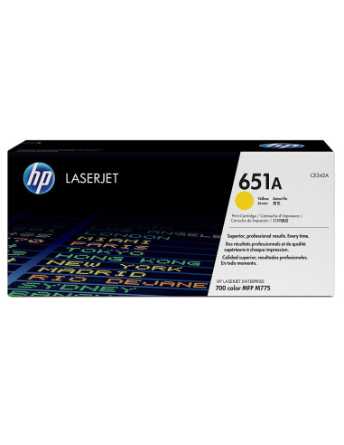 HP 651A Yellow LaserJet Toner Cartridge