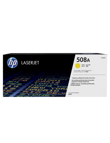 HP 508A Yellow Original LaserJet Toner Cartridge (CF362A)