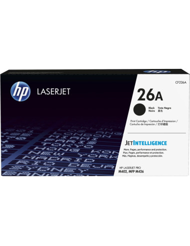 HP 26A Black Original LaserJet Toner Cartridge (CF226A)