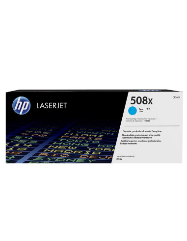 HP 508X High Yield Cyan Original LaserJet Toner Cartridge (CF361X)