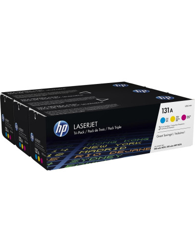 HP 131A 3-pack Cyan/Magenta/Yellow Original LaserJet Toner Cartridges