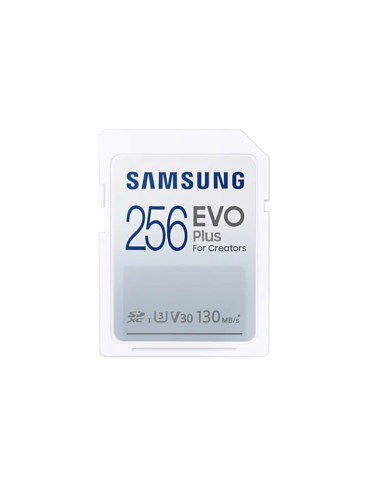 Samsung 256GB SD Card EVO Plus, Class10, Transfer Speed up to 130MB/s