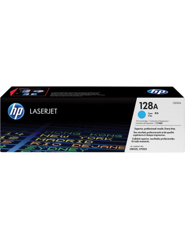 HP 128A Cyan LaserJet Toner Cartridge