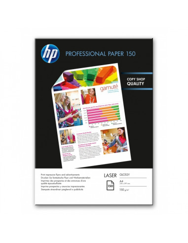 HP Professional Glossy Laser Paper 150 gsm-150 sht/A4/210 x 297 mm