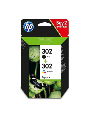 HP 302 2-pack Black/Tri-color Original Ink Cartridges