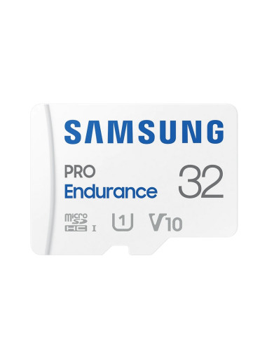 Samsung 32 GB micro SD PRO Endurance, Adapter, Class10, Waterproof, Magnet-proof, Temperature-proof, X-ray-proof, Read 100 MB