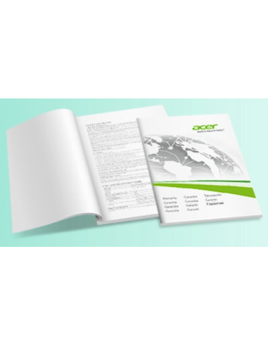 Acer Care Plus 3Y Warranty Extension for Desktops Veriton/Extensa, Carry In, Virtual Booklet